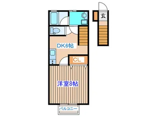 ポミエ平成【2階】の間取り