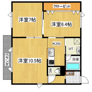 MSオアシス【2階】の間取り