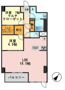 PARKSIDEVILLA【3階】の間取り