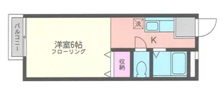 ハイツとうりん【2階】の間取り