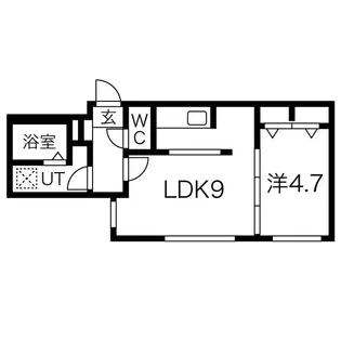 ミカーサN26【1階】の間取り