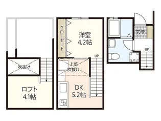 リノリノアパートメントplus【1階】の間取り