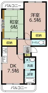 コンドミニアム山下駅前2【2階】の間取り