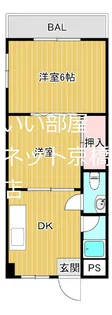 コーポ三原II【3階】の間取り