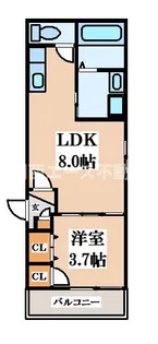 Fasecia近大前【2階】の間取り