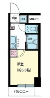 エクセリア白金高輪【2階】の間取り