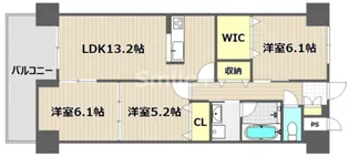 ベンビレッジ平田【5階】の間取り