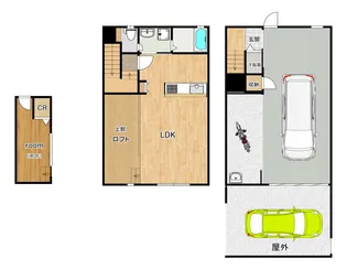 Garege Lusso【1階】の間取り