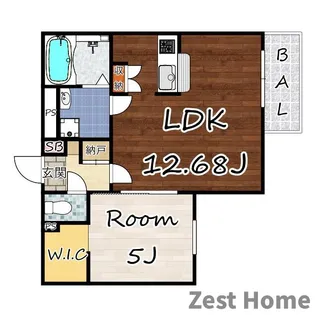 REGALEST武庫川3【1階】の間取り