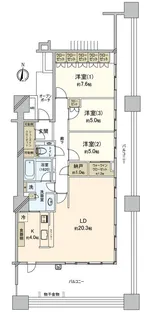 パークシティ柏の葉キャンパス一番街C棟【12階】の間取り
