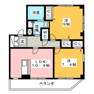 WISTERIA+(ウィステリアプラス)【2階】の間取り