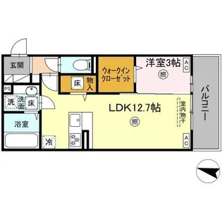 ソラーナI【1階】の間取り