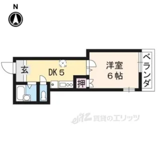 パフィオ聖護院【2階】の間取り