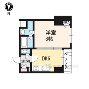 AFICION堀川【4階】の間取り