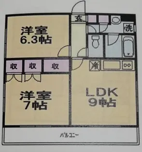 第二FMクレセントマンション【3階】の間取り