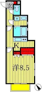 デュオーラ西原【1階】の間取り