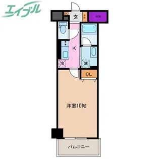 エトワール安島【5階】の間取り