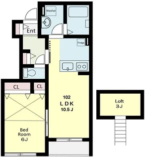シュエット【1階】の間取り