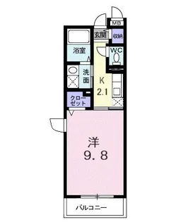 アンディアーモ小手指【3階】の間取り