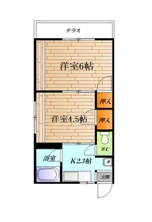コーポ峰【2階】の間取り