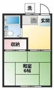 ミロクハイツI【2階】の間取り