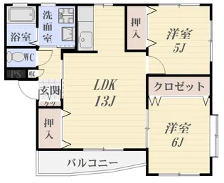 レスタージュ【2階】の間取り
