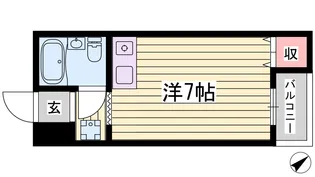 キャスティー大和【3階】の間取り