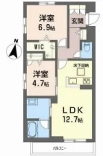 アインス【1階】の間取り