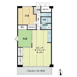 ライオンズマンション八事ガーデン弐番館【4階】の間取り