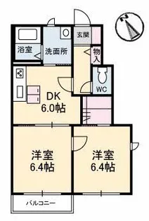 シャルマンラフォーレC棟【1階】の間取り