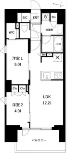 プレディアコート西日暮里【8階】の間取り