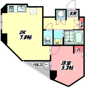エルベ守口【4階】の間取り