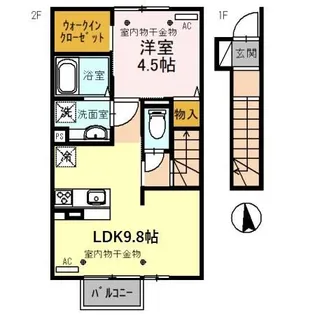 グランメゾン WD【2階】の間取り