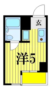ユーコート本八幡【5階】の間取り