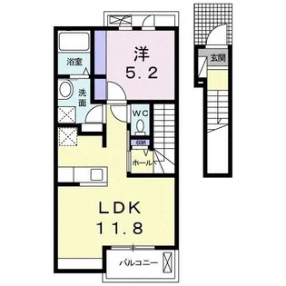 レジデンス鳥生4【2階】の間取り