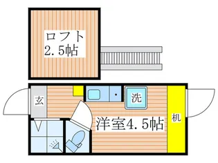 南大泉テラスハウス【2階】の間取り