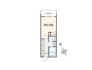 MELLAS鳩ヶ谷【2階】の間取り