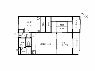 グレイスコート【2階】の間取り