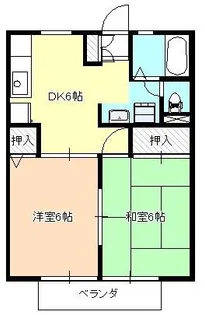 アライブA【2階】の間取り