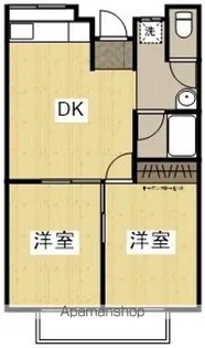 ハッピーハイツ2号棟【2階】の間取り
