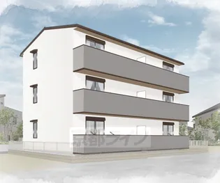 京都府京都市山科区厨子奥若林町【アパート】の外観