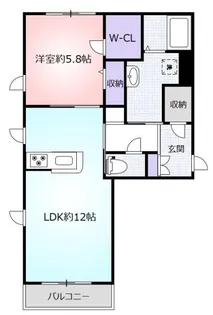 ラ アリエッタ【2階】の間取り