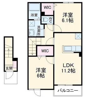 ジェルメIV【2階】の間取り