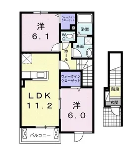 ユニゾン ガーデン II【2階】の間取り