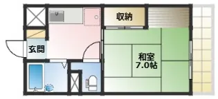 アシストプリンス青森【1階】の間取り