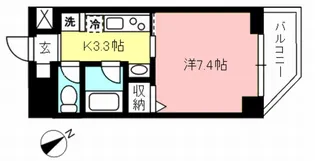 ウォルナット登戸【1階】の間取り
