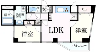 ミリアレジデンス上池袋II【4階】の間取り