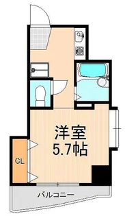 ウエルス東駒形【8階】の間取り