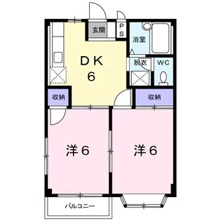 エルディム花水木東棟【1階】の間取り