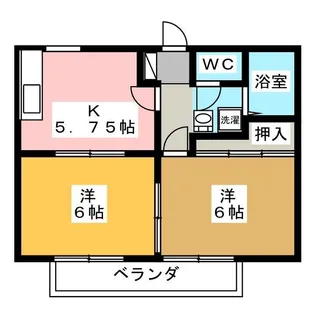 ホーユーコンホートII【2階】の間取り